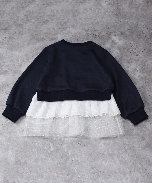 「la poche biscuit」 「KIDS」長袖チュニック 130 ネイビー キッズ_画像3