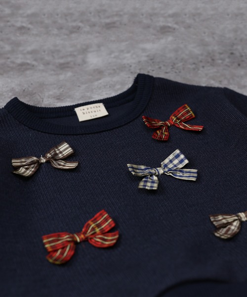 「la poche biscuit」 「KIDS」長袖チュニック 130 ネイビー キッズ_画像5