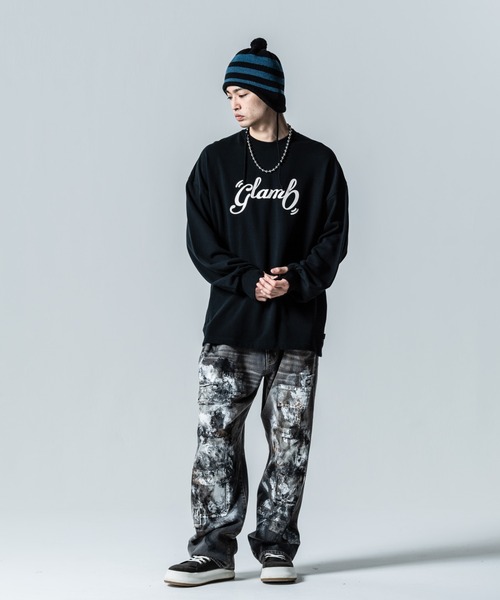 「glamb」 スウェットカットソー M ベージュ メンズ_画像6