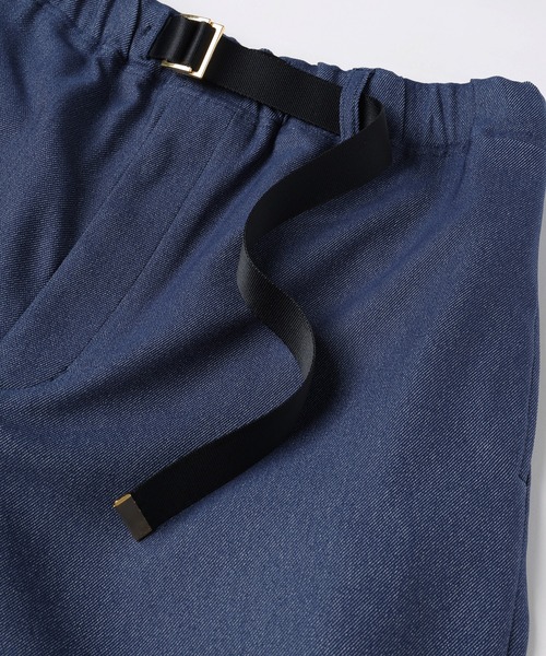 CULLNI（クルニ） パンツ Denim Like Half Pant with Adjustable Belt