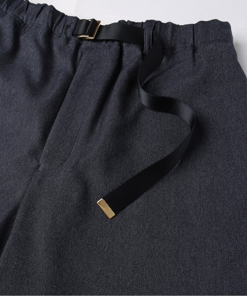 CULLNI（クルニ） パンツ Denim Like Half Pant with Adjustable Belt
