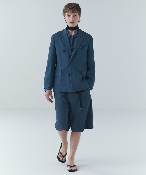 CULLNI（クルニ） パンツ Denim Like Half Pant with Adjustable Belt