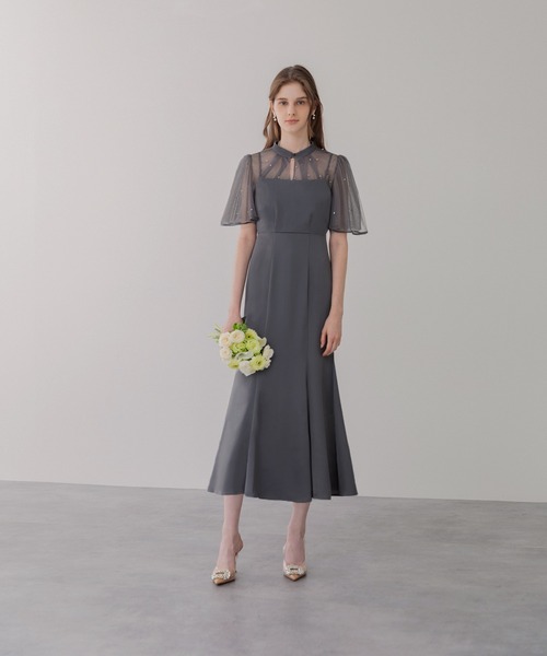 「Leja」 ノースリーブワンピース MEDIUM ブルー レディースの画像
