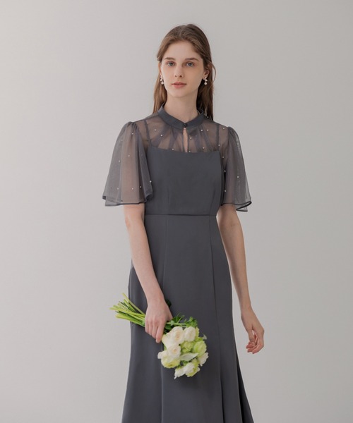 「Leja」 ノースリーブワンピース MEDIUM ブルー レディースの画像