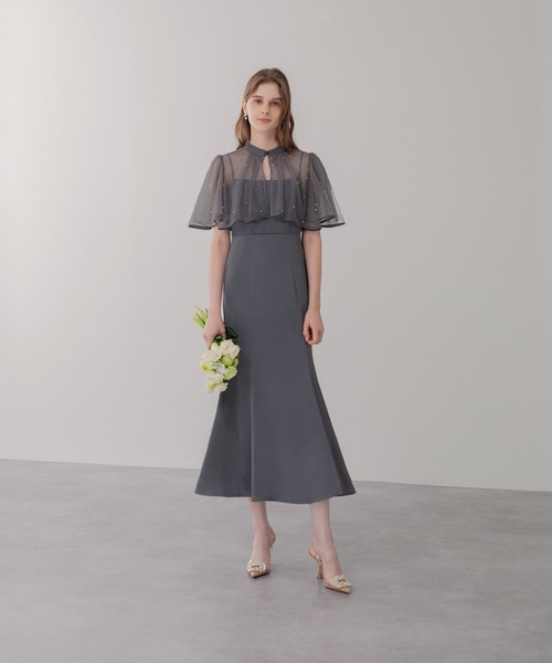 「Leja」 ノースリーブワンピース MEDIUM ブルー レディースの画像