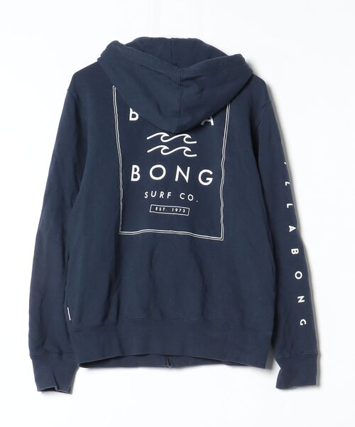 「BILLABONG」 ジップアップパーカー M ネイビー メンズ_画像2