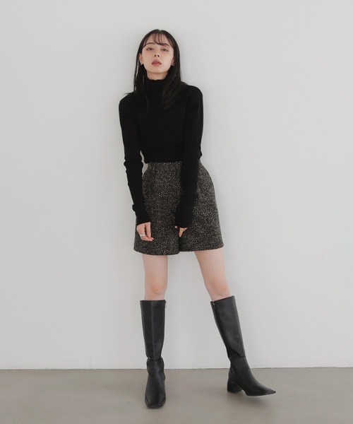 「LIAN」 ショートパンツ FREE ベージュ×ブラック レディース_画像4