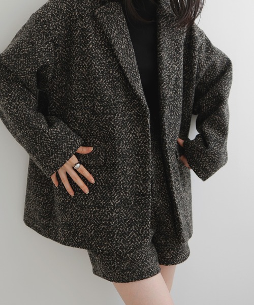 「LIAN」 ショートパンツ FREE ベージュ×ブラック レディース_画像9