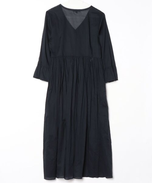 「To b. by agnes b.」 7分袖ワンピース 38 ネイビー レディース_画像2