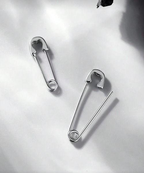 VIBGYOR ピアス 「IZU」 安全ピンモチーフ 2wayピアス シルバー ユニ