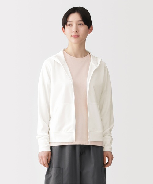 無印良品（MUJI） パーカー 婦人 UVカット乾きやすいフルジップ