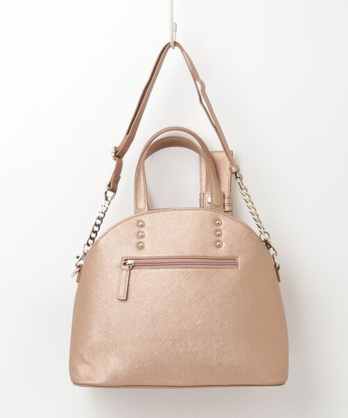LANVIN on Blue ブラウン ハンドバッグ ⭐美品 LANVIN en Bleu 「LANVIN Bleu」 ビジュー2WAYバッグ - ブラウン