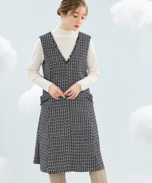 「couture brooch」 サロペットスカート 38 ブラウン レディース_画像6