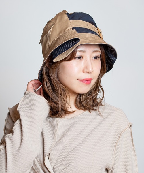 「CA4LA」 ハット ONESIZE ブラック レディース_画像8