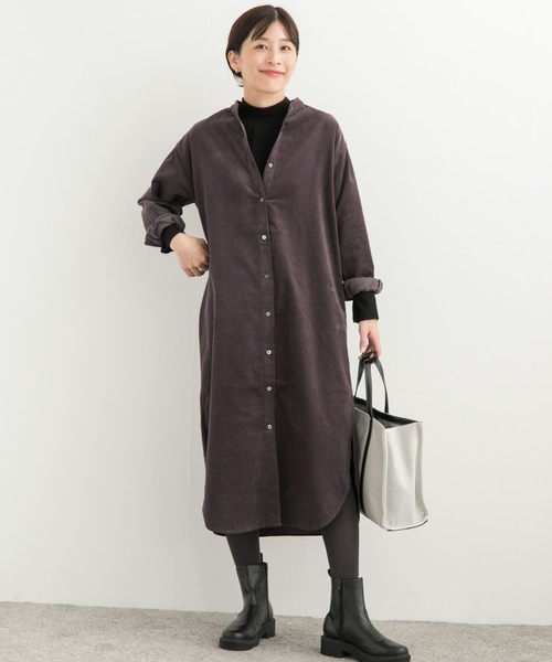 「URBAN RESEARCH DOORS」 長袖ワンピース SMALL ミント レディース_画像3