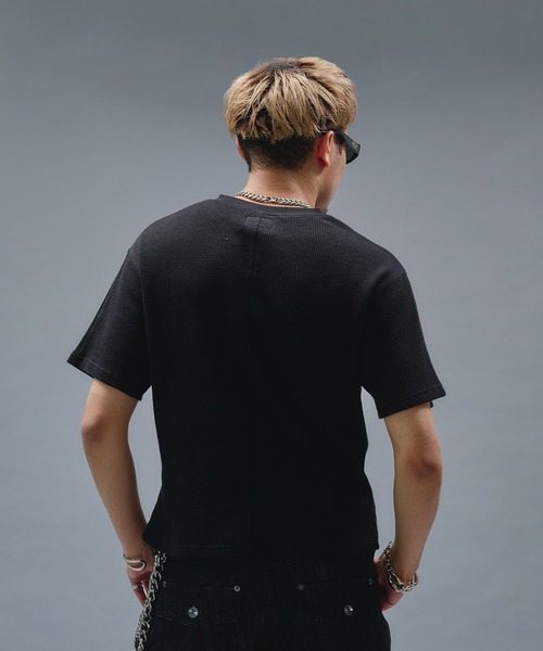 ANDER HUNK tシャツ Metal Henry neck Thermal T/ メタルヘンリー