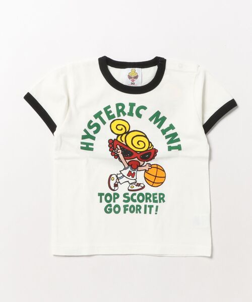 ヒステリックミニ　Tシャツ　90センチ　新作 HYSTERIC MINI（ヒステリックミニ） tシャツ HYSTERIC MINI HOOPS
