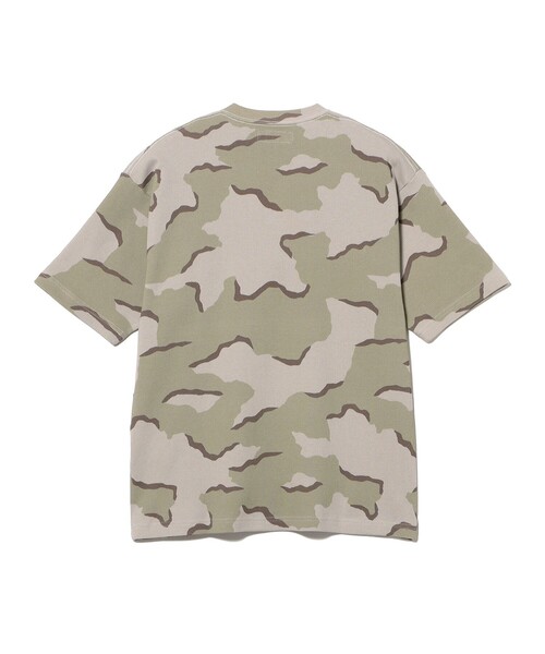 BEAMS T（ビームスT） ヘンリーネック tシャツ Camo Waffle Henley