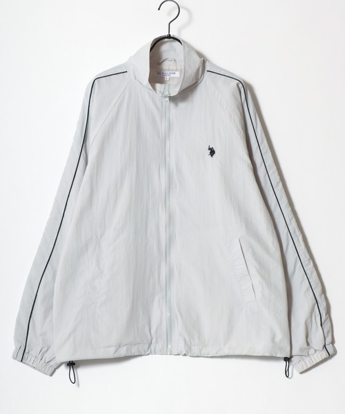 「U.S. POLO ASSN.」 ナイロンブルゾン L グレー メンズ_画像3