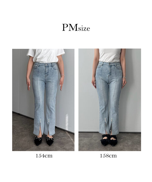 「prose verse」 ブーツカットデニムパンツ MEDIUM ブラック レディース_画像7