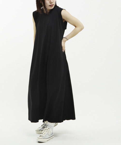 「CONVERSE TOKYO」 ノースリーブワンピース FREE グレー レディース_画像3
