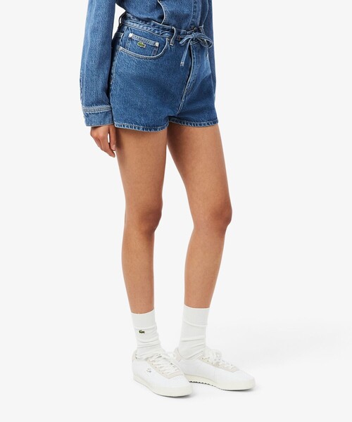 LACOSTE（ラコステ） パンツ ウェストストリングデニムショーツ