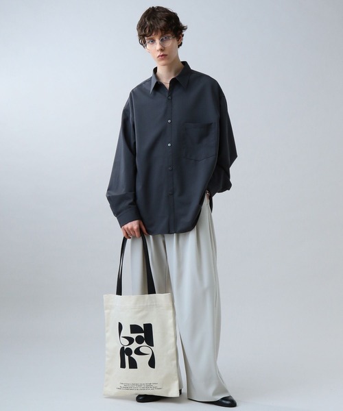 「LURAKU」 長袖シャツ L ライトブルー メンズ_画像8