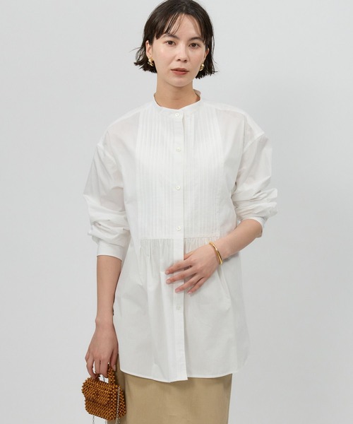 BABYLONE ランタンスリーブ シアー ブラウス ホワイト 25SS - メルカリ 