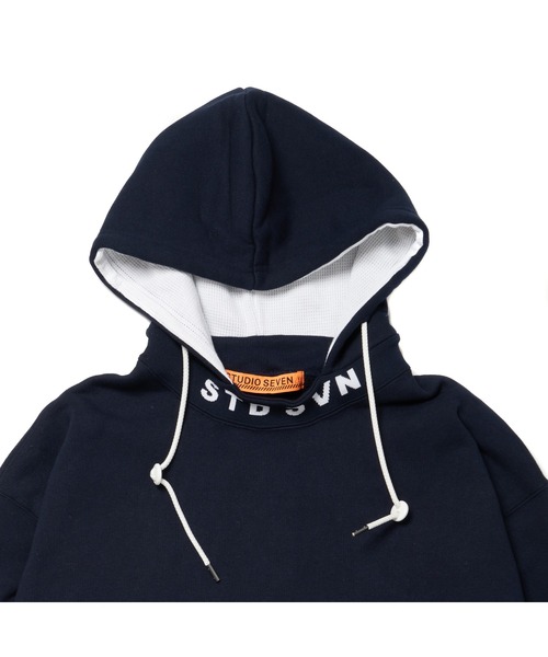 「STUDIO SEVEN」 プルオーバーパーカー MEDIUM ヘザーグレー メンズ_画像6