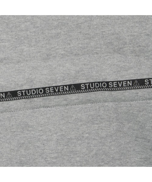 「STUDIO SEVEN」 プルオーバーパーカー MEDIUM ヘザーグレー メンズ_画像8