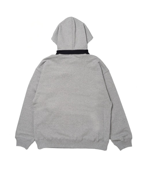 「STUDIO SEVEN」 プルオーバーパーカー MEDIUM ヘザーグレー メンズ_画像9