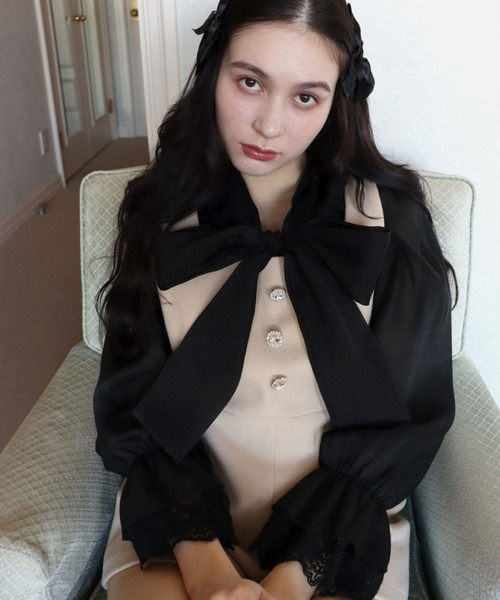 「TITTY&CO.」 オーバーオール MEDIUM アイボリー レディース_画像2