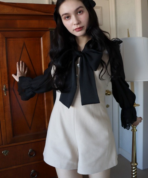 「TITTY&CO.」 オーバーオール MEDIUM アイボリー レディース_画像5
