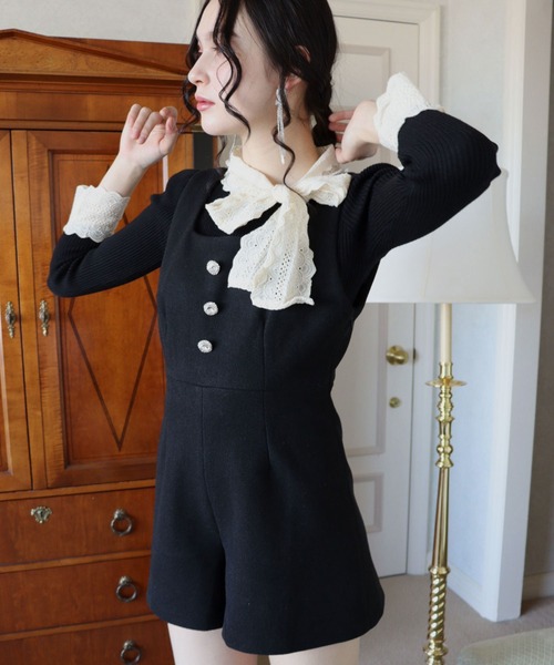 「TITTY&CO.」 オーバーオール MEDIUM アイボリー レディース_画像8