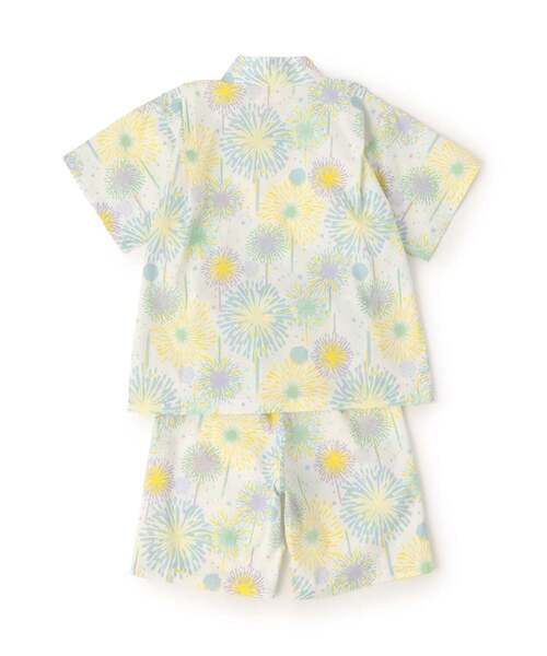 浴衣 花火柄甚平スーツ キッズ 子供 男の子 女の子の画像