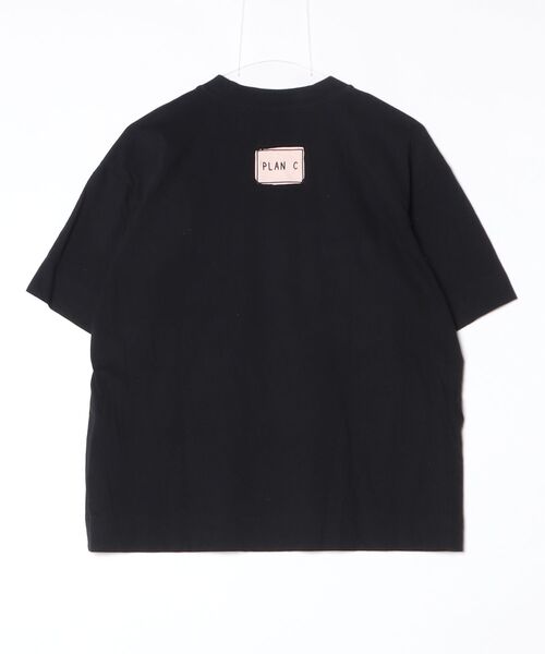 「PLAN C」 半袖Tシャツ M ブラック レディース_画像2