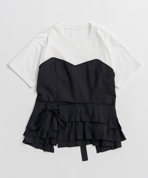 MAISON SPECIAL（メゾンスペシャル） tシャツ 半袖 Wrap Pleats Dock T