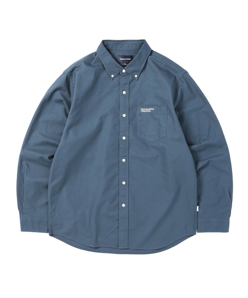 thisisneverthat ネイビー 長袖シャツ thisisneverthat（ディスイズネバーザット） 長袖シャツ L ブルー