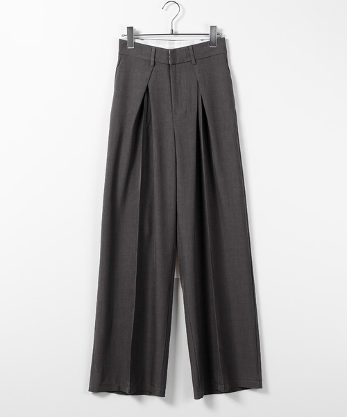 「me+em select」 スラックス X-LARGE グレー レディース_画像2