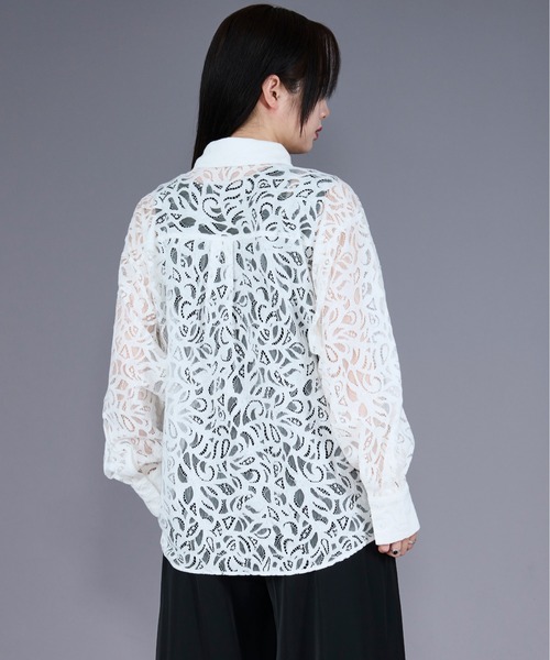 「Ellno Loset」 長袖シャツ SMALL ブラック メンズ_画像6