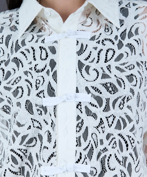 「Ellno Loset」 長袖シャツ SMALL ブラック メンズ_画像7
