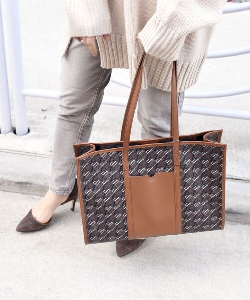 「VIOLAd'ORO」 トートバッグ ONE SIZE ブラウン レディース_画像3