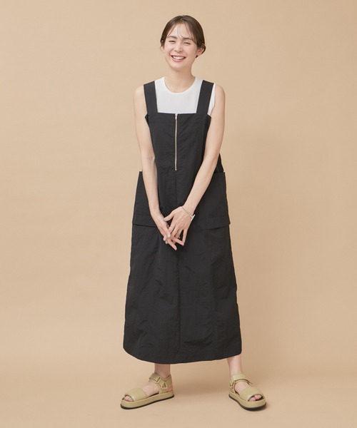 「LE CERCLE par rope'」 キャミソールワンピース FREE ベージュ レディース_画像2