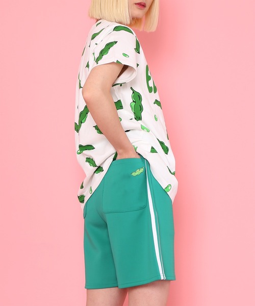 「PUNYUS」 ショートパンツ 3 レッド レディース_画像3