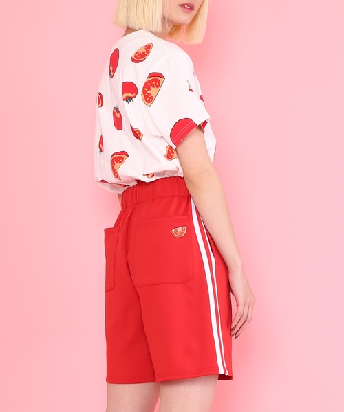 「PUNYUS」 ショートパンツ 3 レッド レディース_画像6
