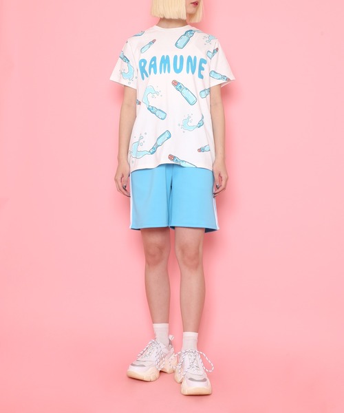 「PUNYUS」 ショートパンツ 3 レッド レディース_画像8