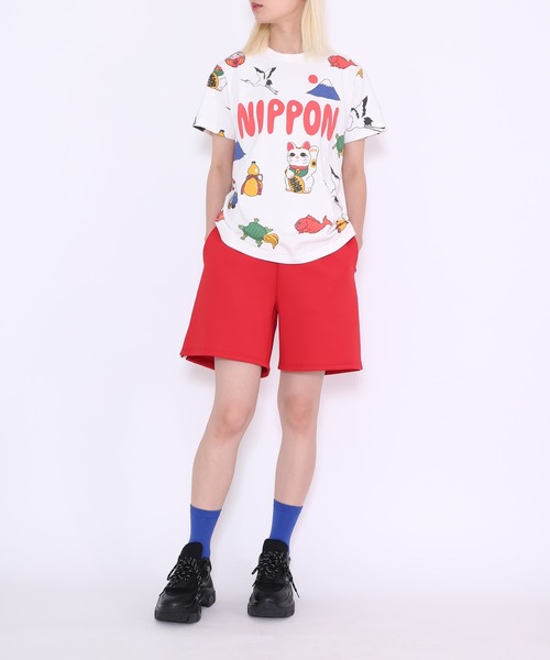 「PUNYUS」 ショートパンツ 3 レッド レディース_画像9