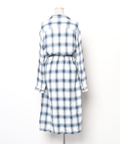 「PHEENY」 シャツワンピース FREE ブルー レディース_画像2