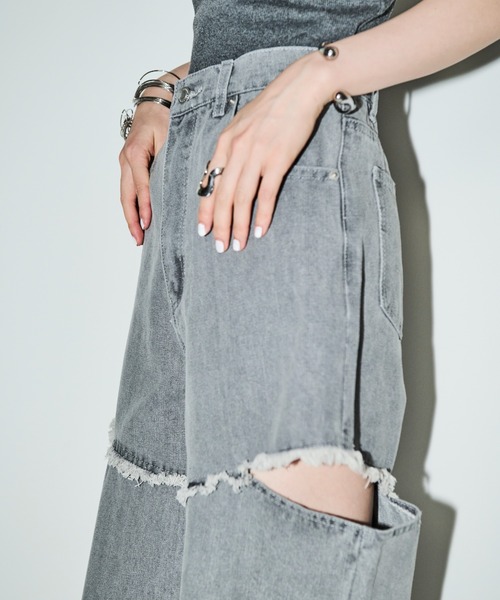 「AIC.」 デニムパンツ SMALL ブルー レディース_画像7