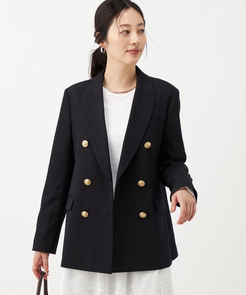 【noill】テーラードジャケット NOLLEY'S（ノーリーズ） ジャケット テーラードジャケット ネイビー